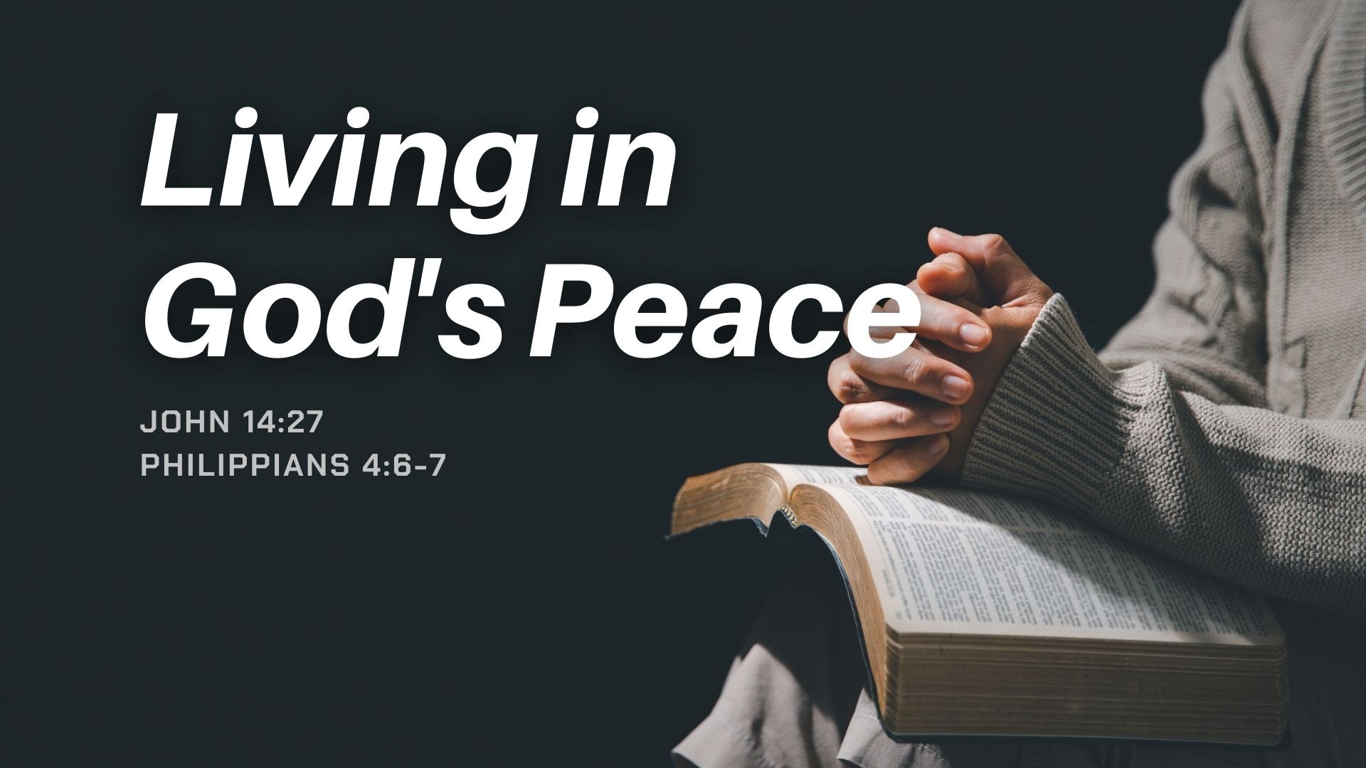 Living in God's Peace - Rev Vincent Lim